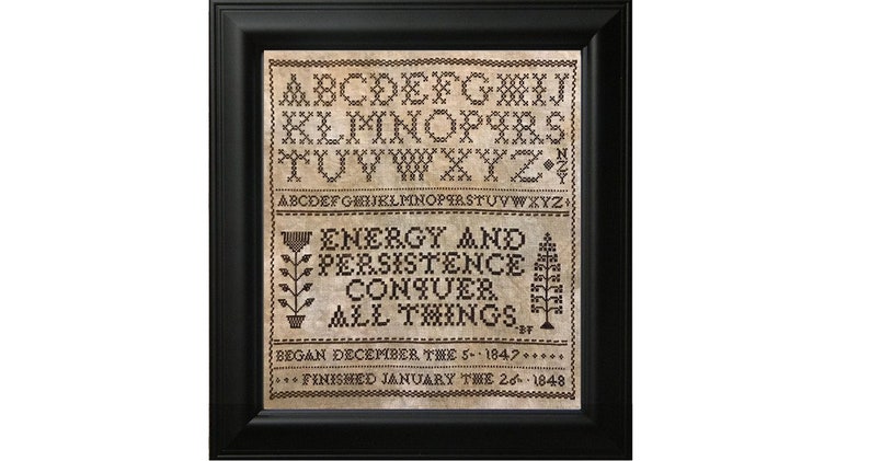 Franklin Sampler cross stitch pattern PDF digital download image 1