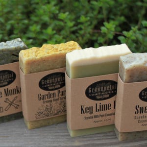 100% Natural  Silky Moisturizing Essential Oil Soap | Huge Half Sized Bars | Organic Shea Butter Soap | Birthday Gift For Her Him