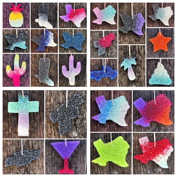 Texas Glitter Freshie  Handmade air freshener, Car air freshener diy,  Aroma beads