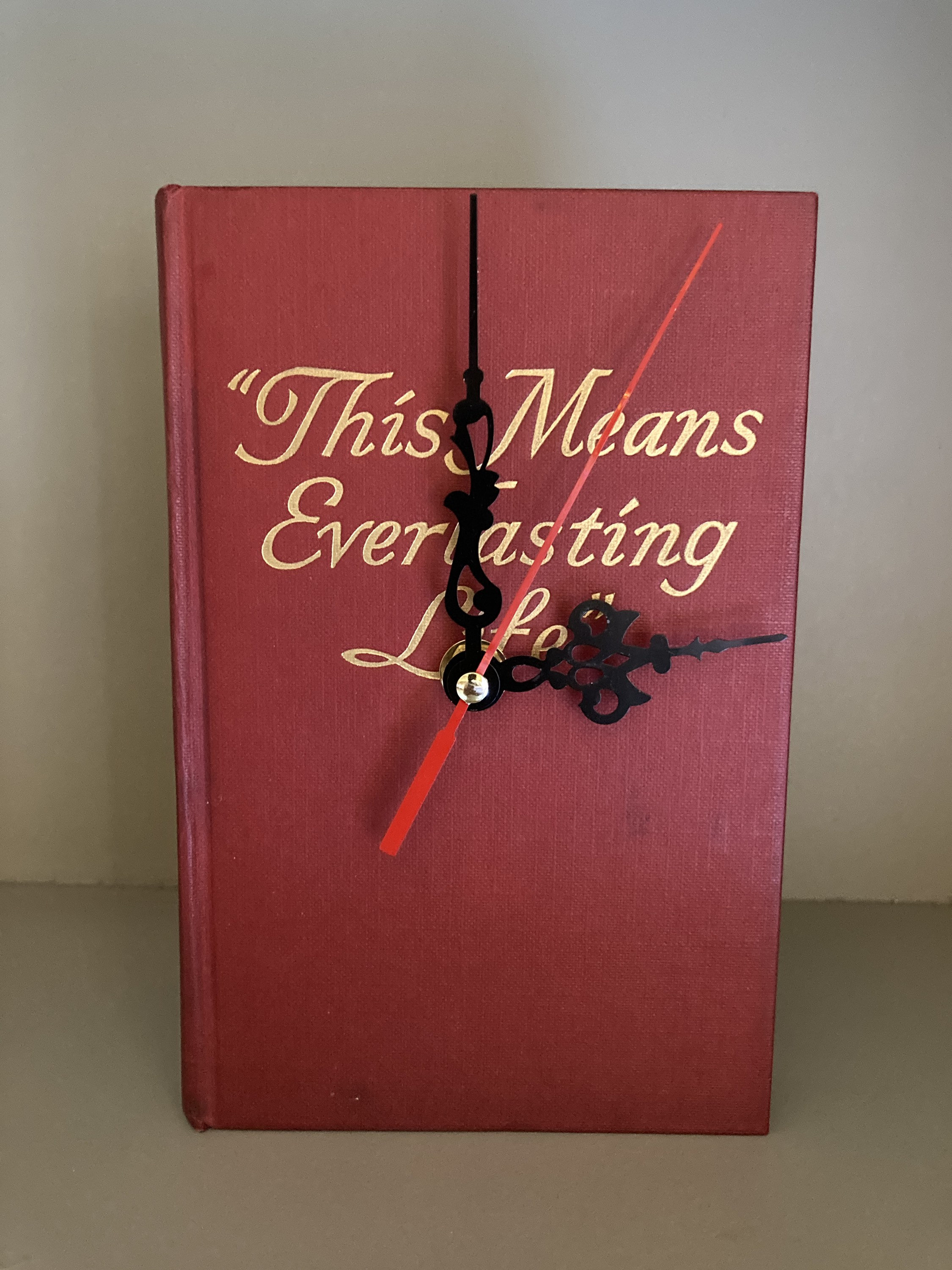 Vintage Book Clock Etsy