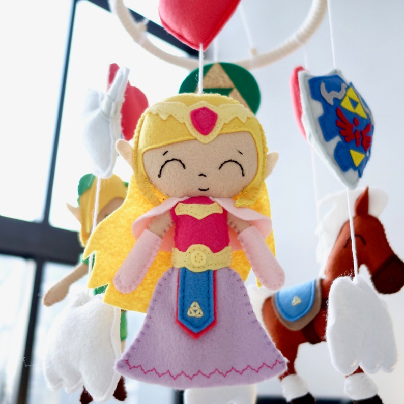 Nintendo The Legend of Zelda Crib Felt Baby Mobile Nursery Etsy