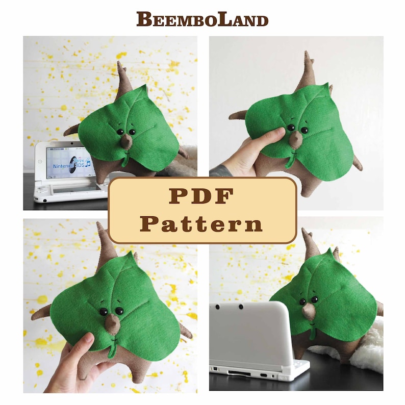 Felt Baby Toy Korok Makar PDF Sewing Pattern Legend of Zelda Etsy