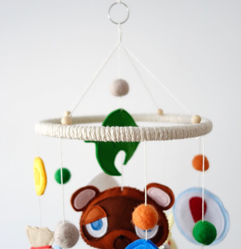 Animal Crossing Baby Felt Crib Mobile Nintendo Nursery Decor Etsy