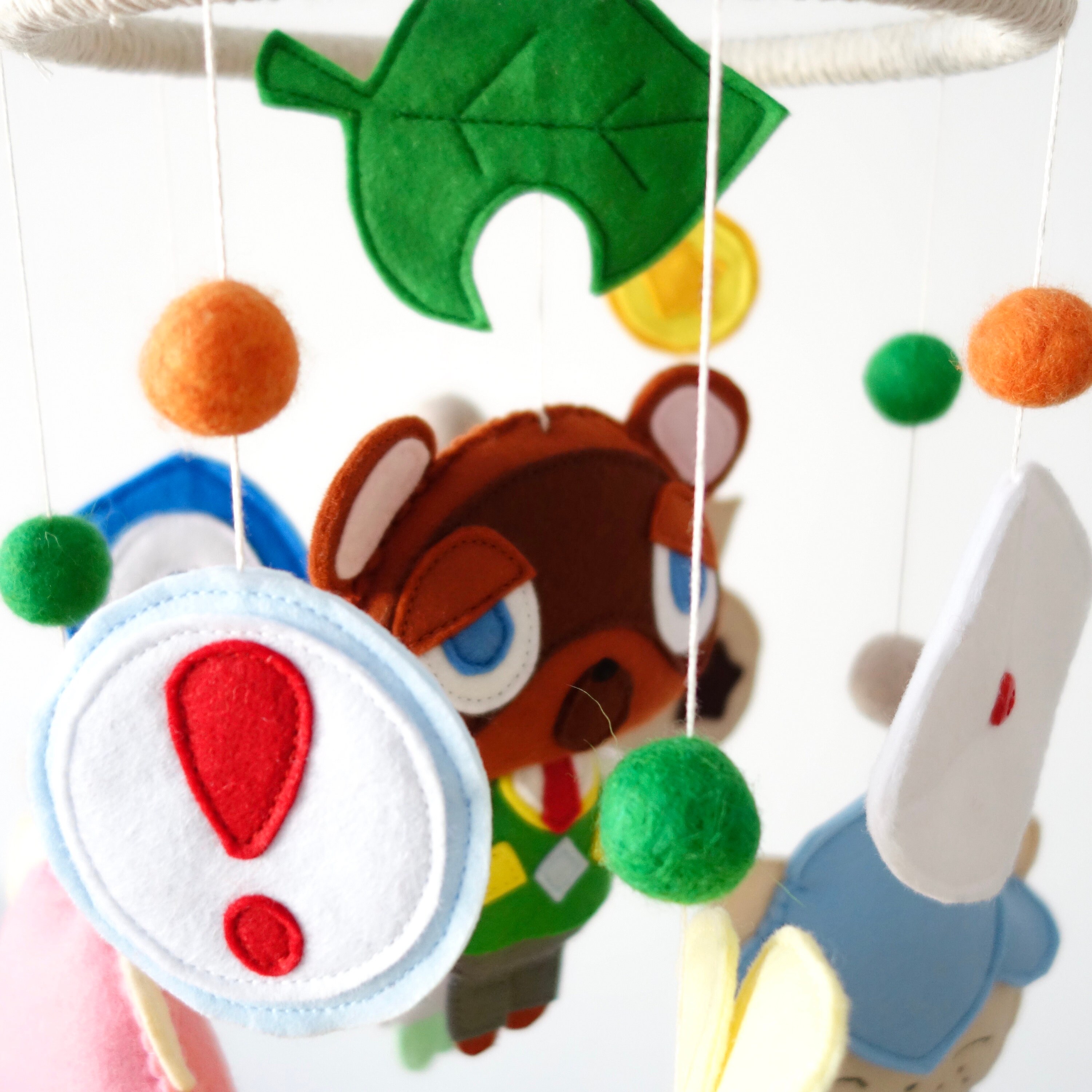 Animal Crossing Baby Felt Crib Mobile Nintendo Nursery Decor Etsy