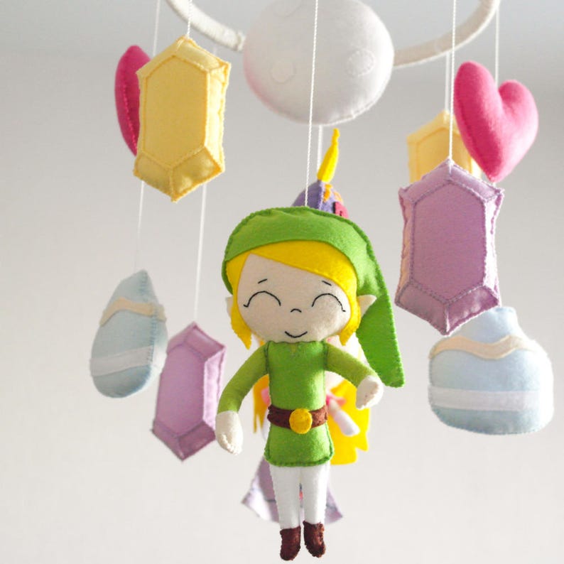 Nintendo The Legend of Zelda Baby Felt Crib Mobile Nursery Etsy
