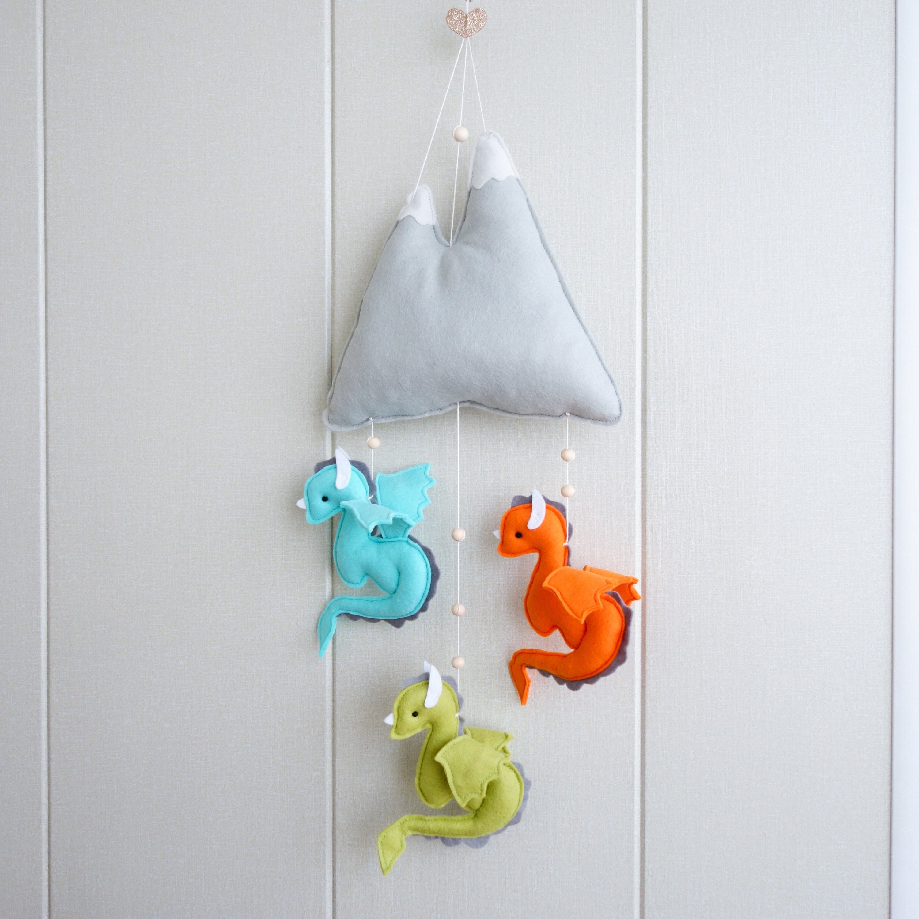 Dragons Baby Crib Mobile Nursery Room Dragon Decoration Etsy