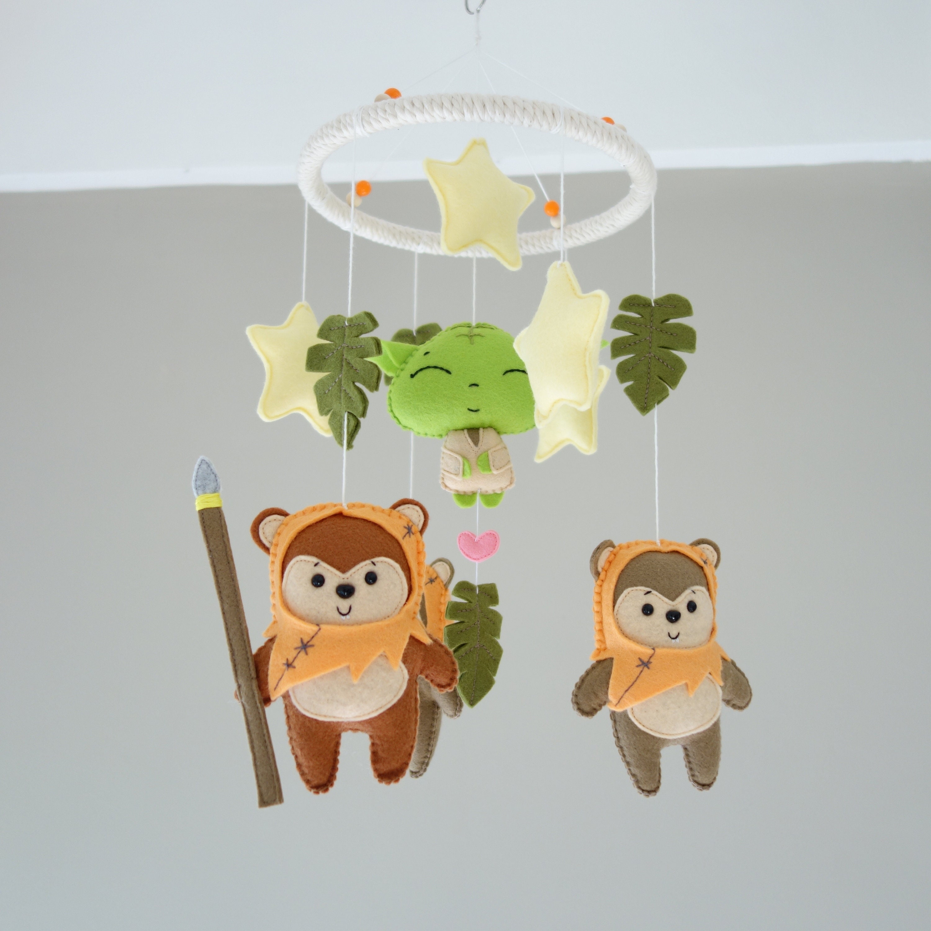 Star Wars Felt Baby Crib Mobile Ewok Yoda Nursery Etsy Star Wars Felt Baby Crib Mobile Ewok Yoda Nursery Etsy
