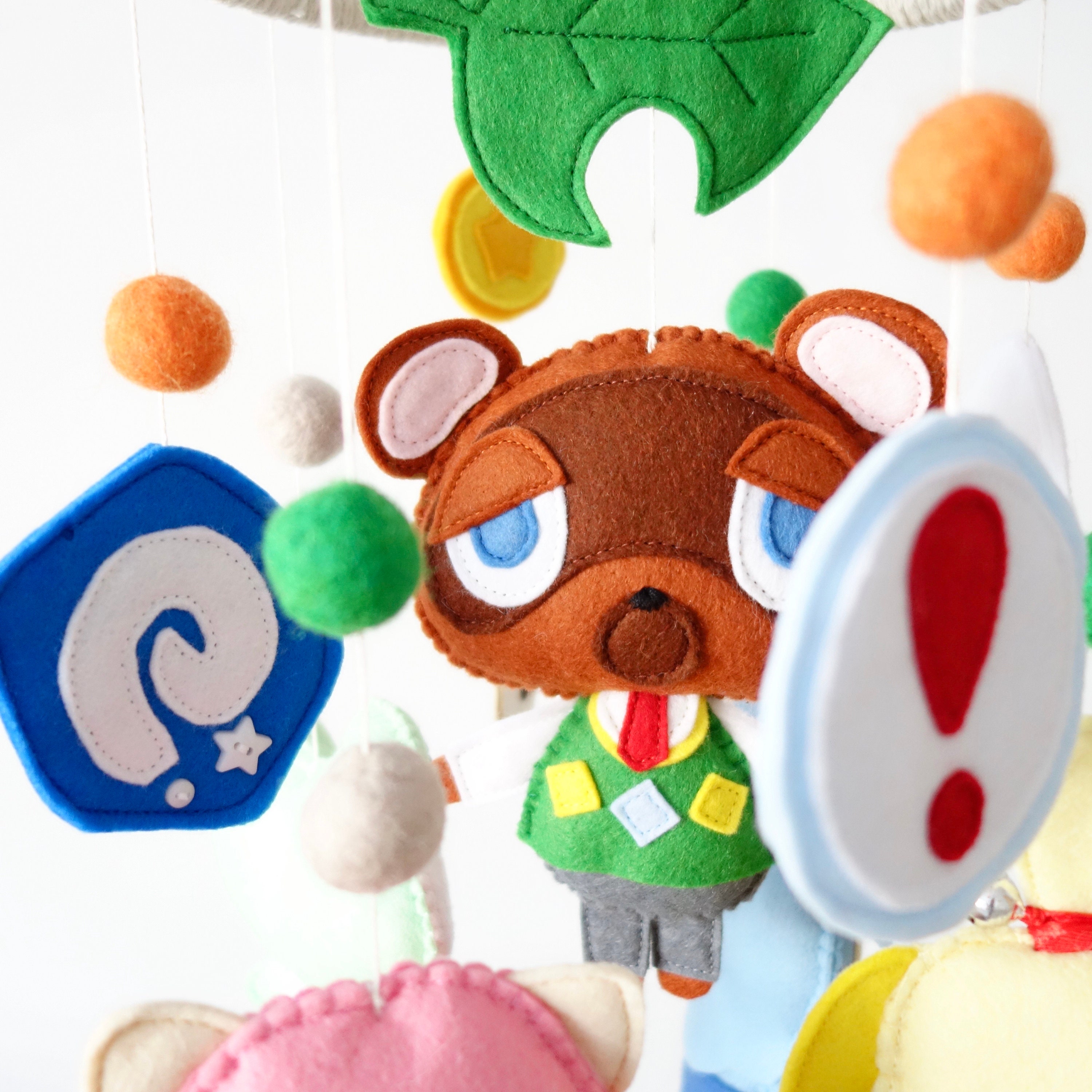 Animal Crossing Baby Felt Crib Mobile Nintendo Nursery Decor Etsy