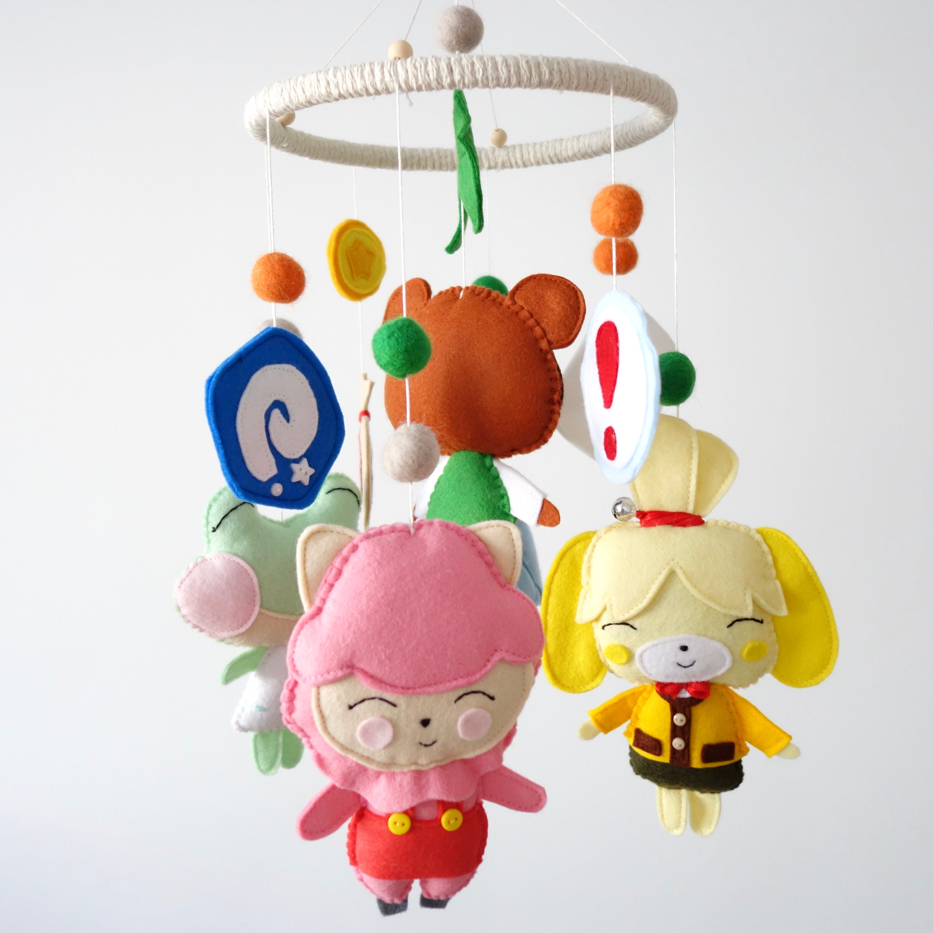 Animal Crossing Baby Felt Crib Mobile Nintendo Nursery Decor Etsy