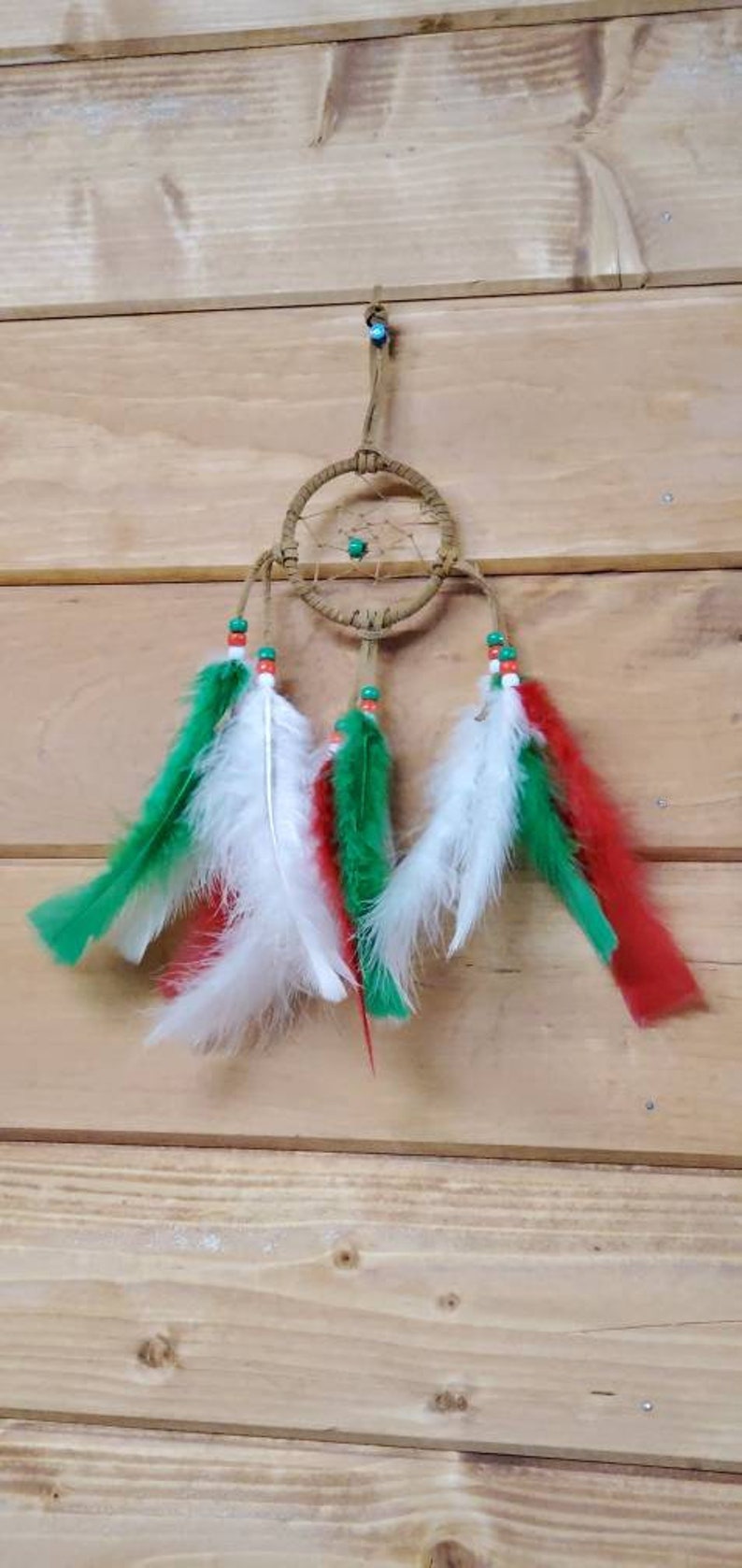 3 inch Tan Christmas Dreamcatcher