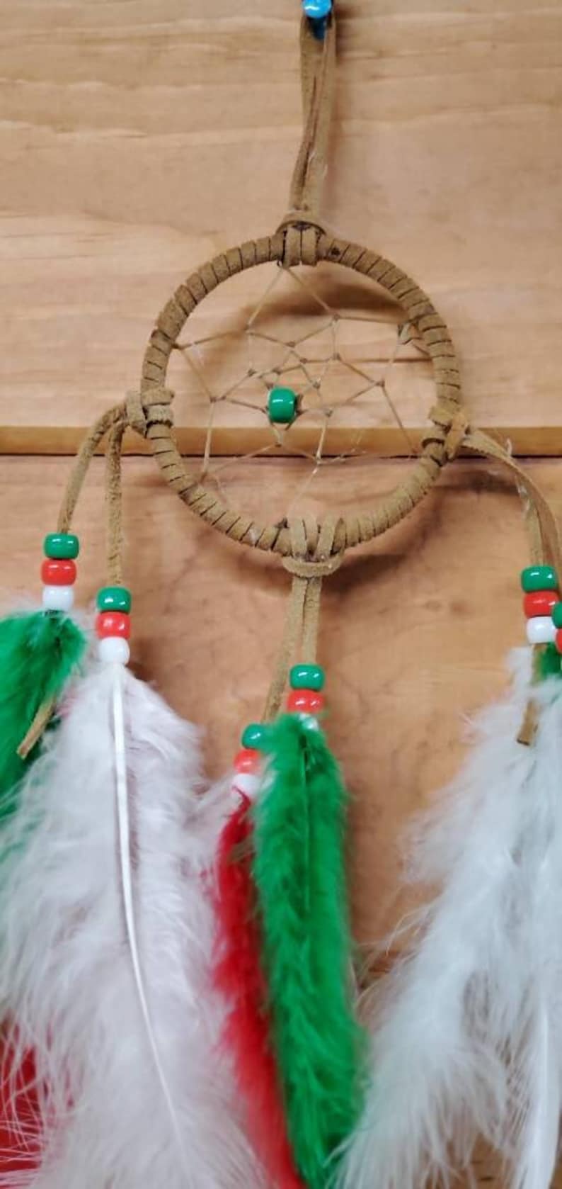 3 inch Tan Christmas Dreamcatcher
