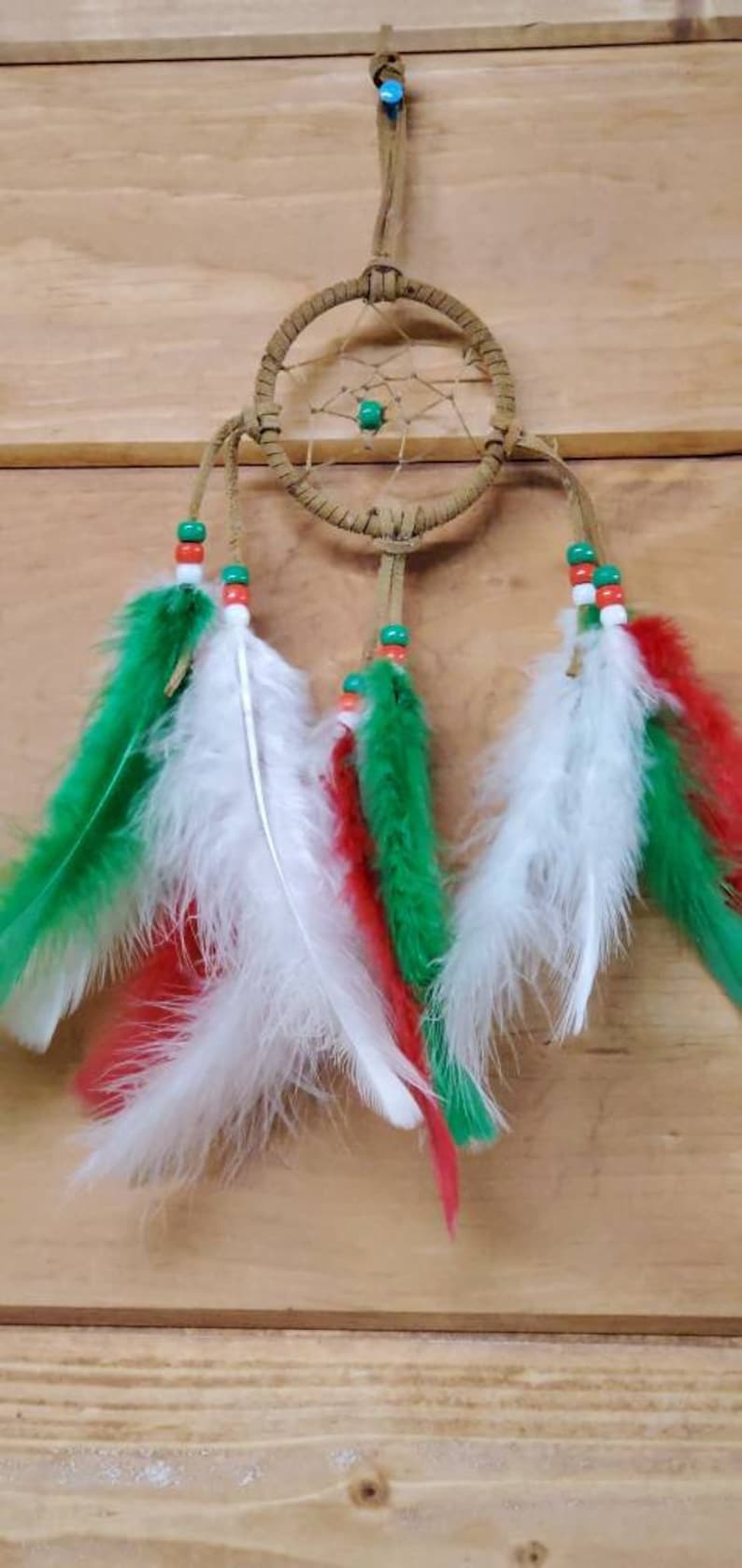 3 inch Tan Christmas Dreamcatcher