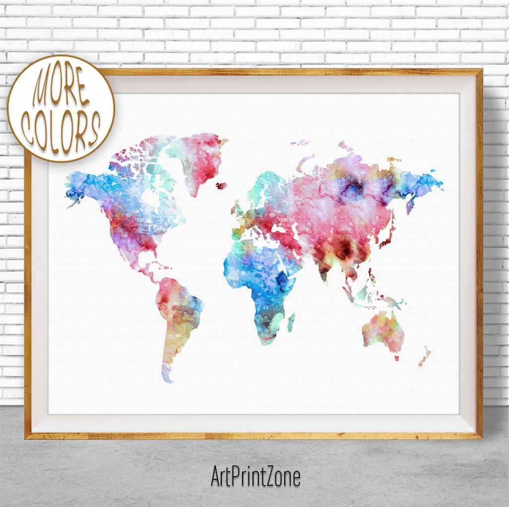 world map print world map wall art world print world map poster office prints office art travel poster travel art prints artprintzone