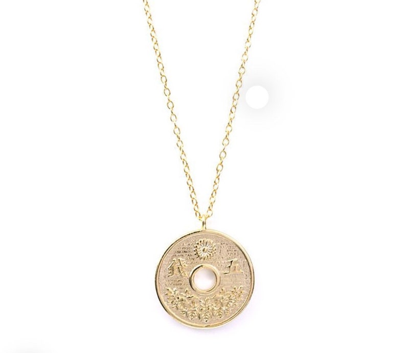 Lucky coins. Boho style Yunki Necklaces Medal necklaces Necklaces with coins Dainty chain choker Silver necklaces