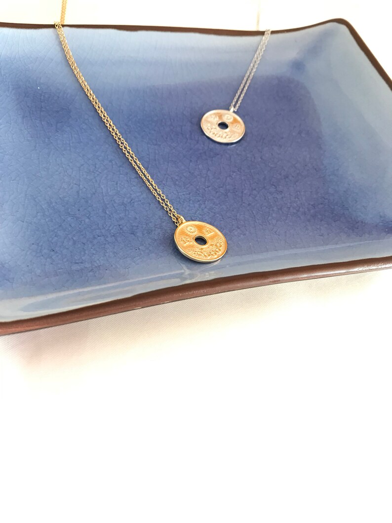 Lucky coins. Boho style Yunki Necklaces Medal necklaces Necklaces with coins Dainty chain choker Silver necklaces