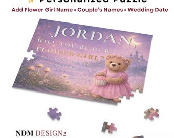 Flower Girl Proposal Puzzle | Will You Be Our Flower Girl Gift | Personalized Wedding Puzzle for Girls | Custom Flower Girl Keepsake |