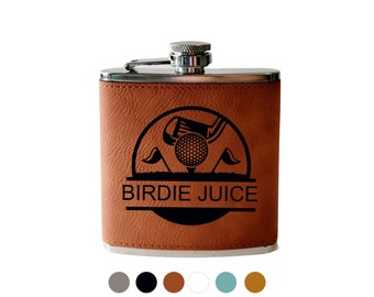 Flasque de golf personnalisée - Birdie Juice, cadeau pour les golfeurs