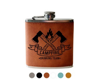 Fiole personnalisée Campfire Drinking Team