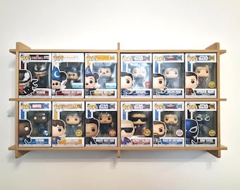 Półka ekspozycyjna Funko Pop z płyty MDF: mieści od 6 do 30 figurek w pudełkach ŁATWY MONTAŻ