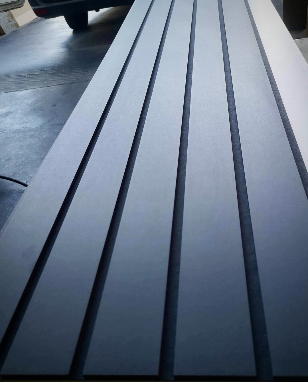 Broad Slatwall Panels Vertical Modern Slat Wall Decor 39cm X 242cm 0.94