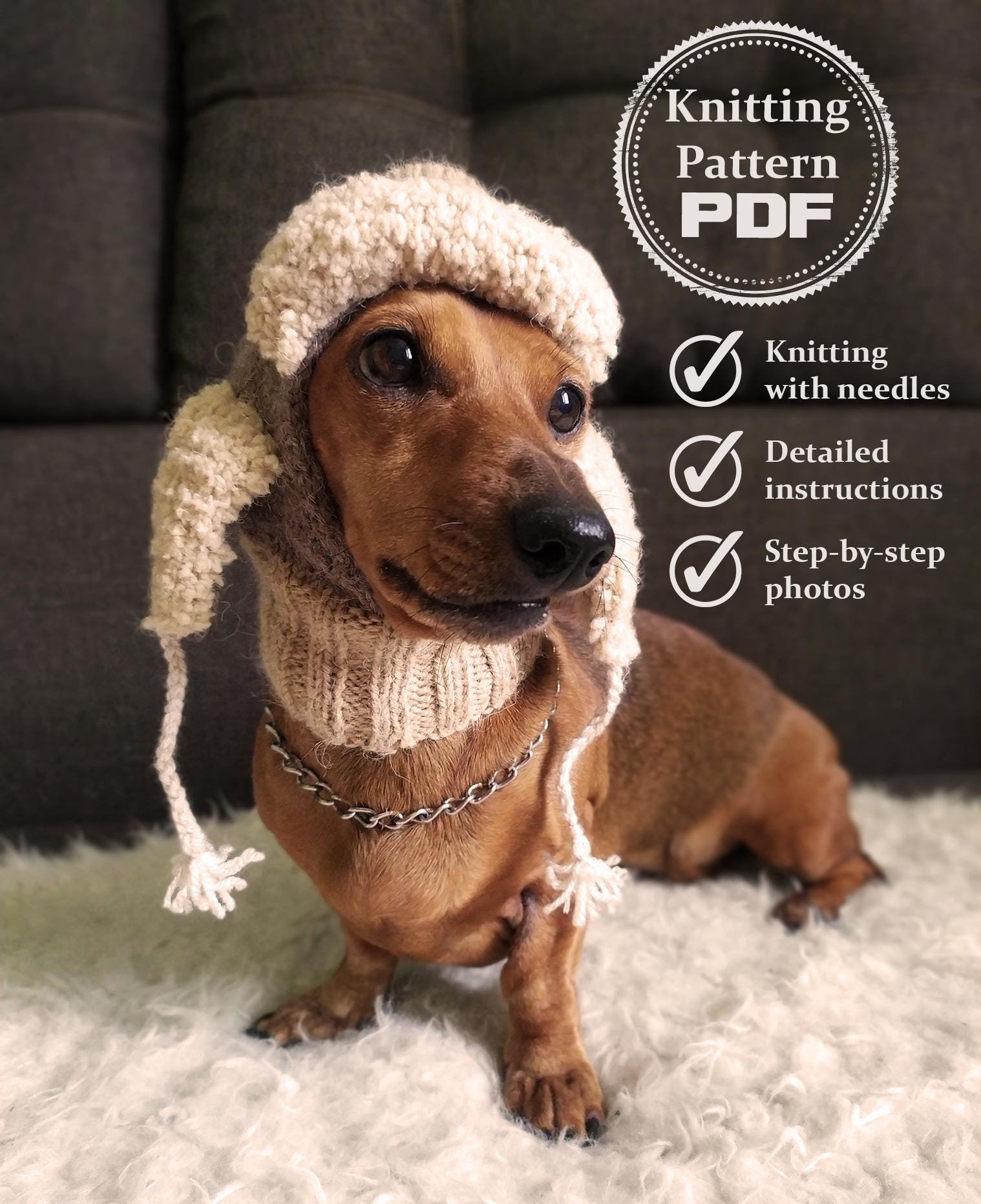 Dachshund Small Dog Sweater Knitting Pattern Free Dachshund