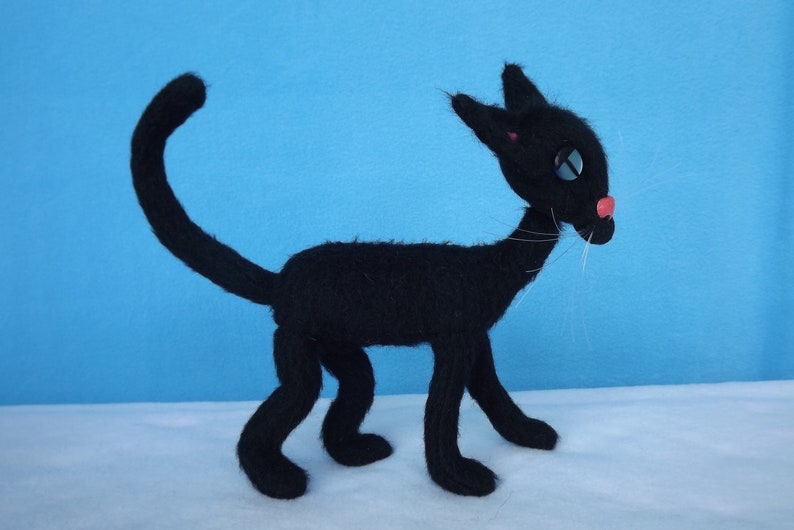 Cat doll black cat Coraline movie Black Cat Plush Coraline | Etsy