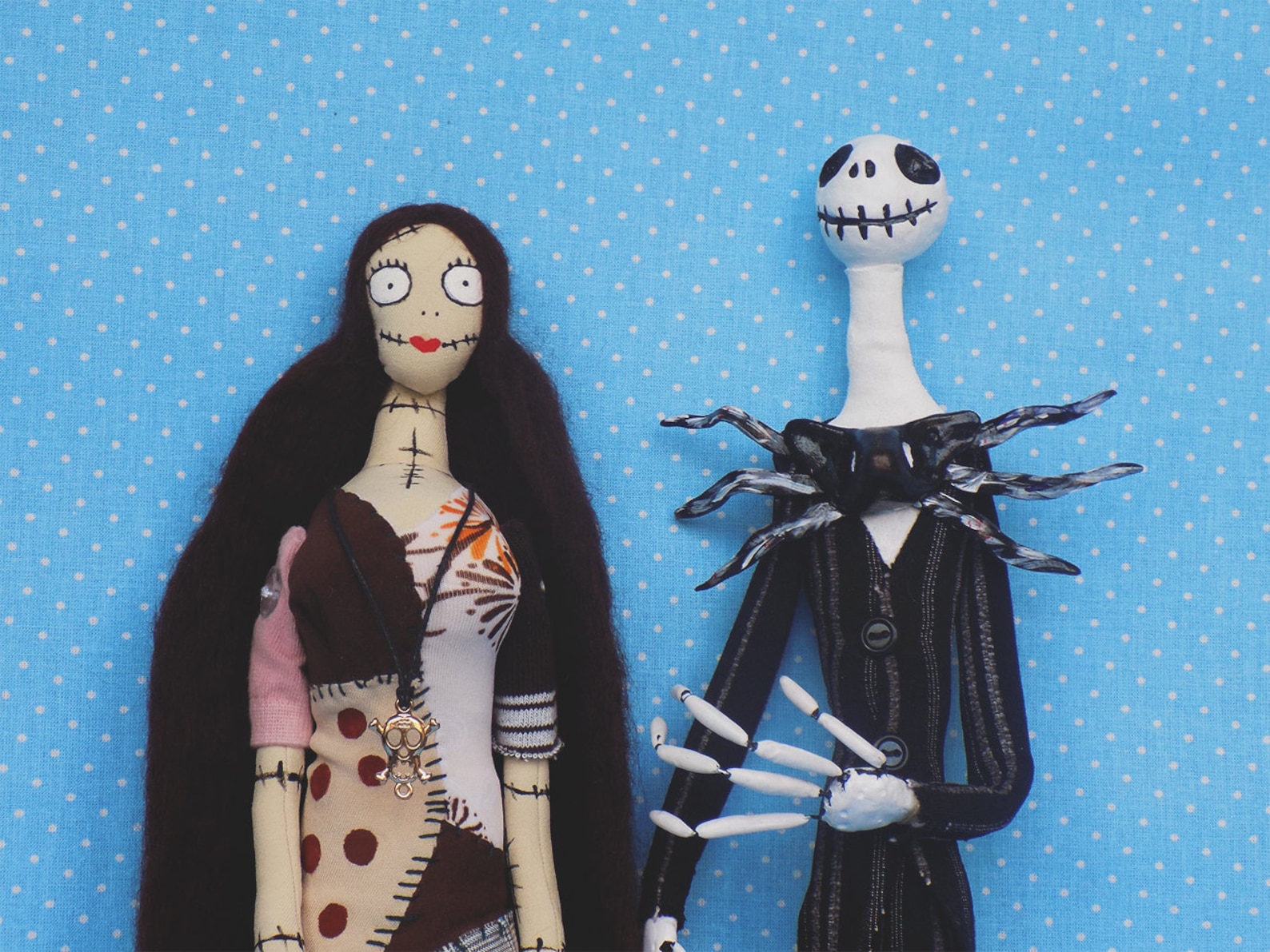 Jack and Sally dolls Sally doll Jack Skellington doll | Etsy