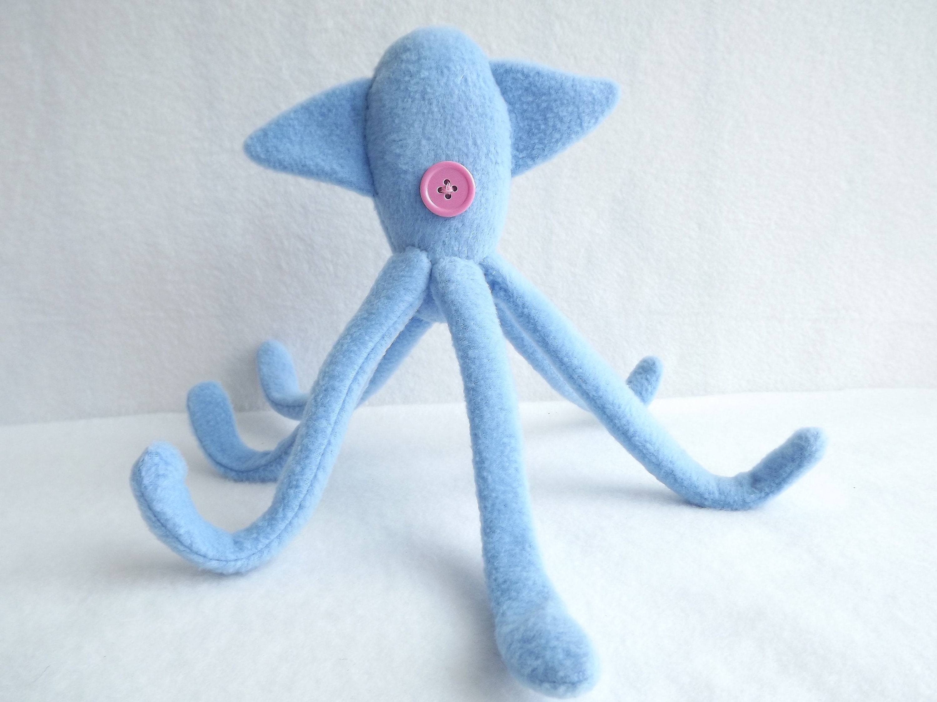 Blue squid plush coraline squid | Etsy