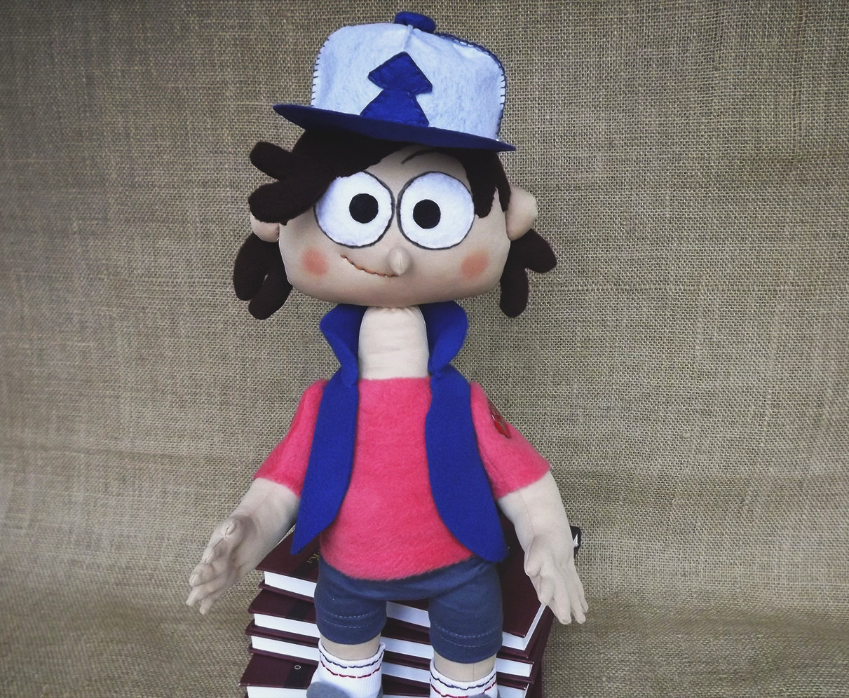 Gravity Falls Dipper Pines Plush Toy From Gravity Falls Etsy