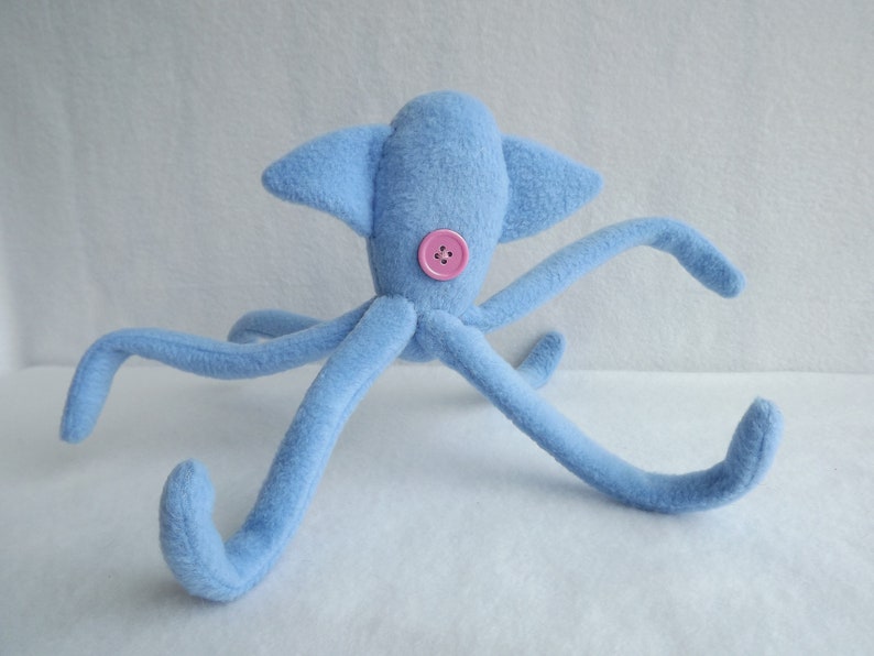Blue squid plush coraline squid | Etsy