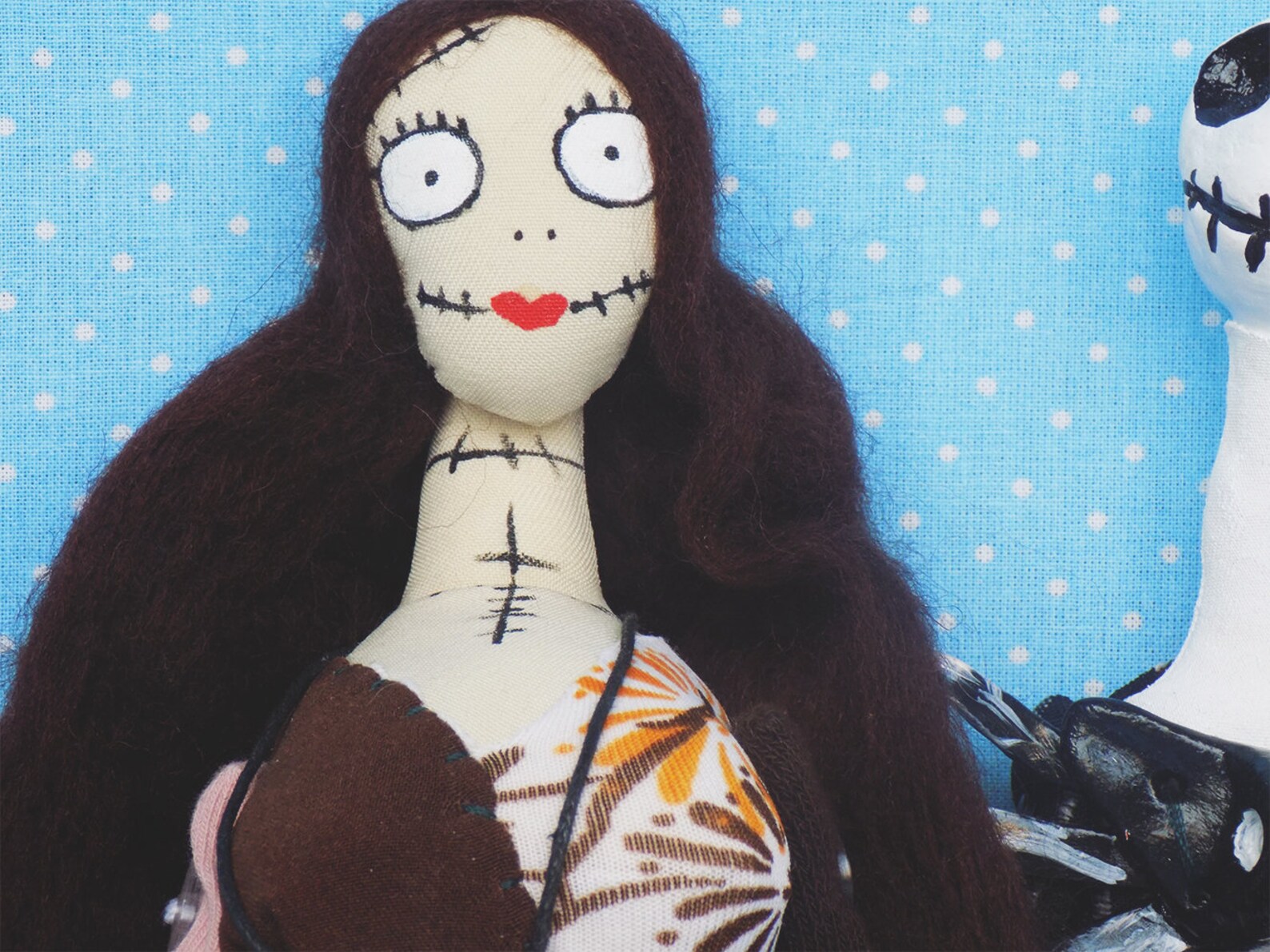 Jack and Sally dolls Sally doll Jack Skellington doll | Etsy