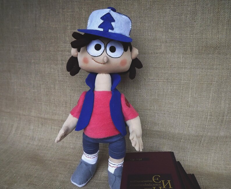 Gravity Falls Dipper Pines Plush Toy From Gravity Falls Etsy
