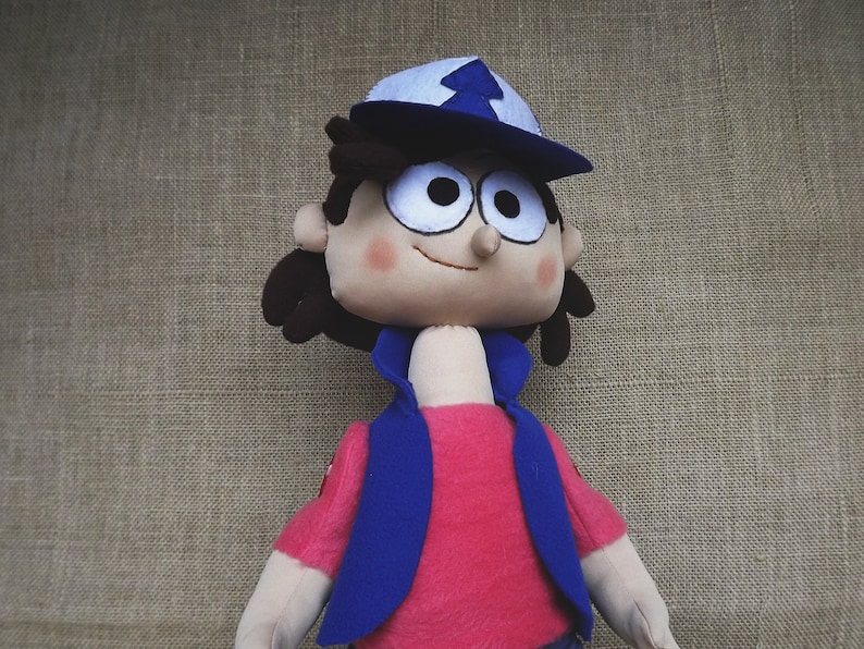 Gravity Falls Dipper Pines Plush Toy From Gravity Falls Etsy