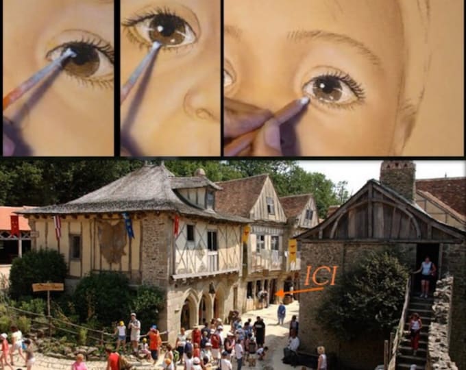 NADE, Painter, portraitist at the medieval city of Puy Du Fou