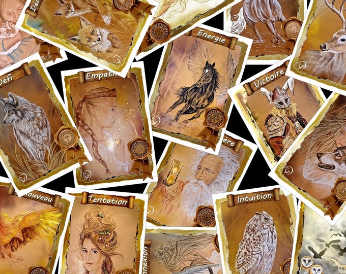 The 16 Magic Cards of NADE, 2nd Edition. Each card serves as a specific talisman, thanks to a certain symbol inscribed in the seal