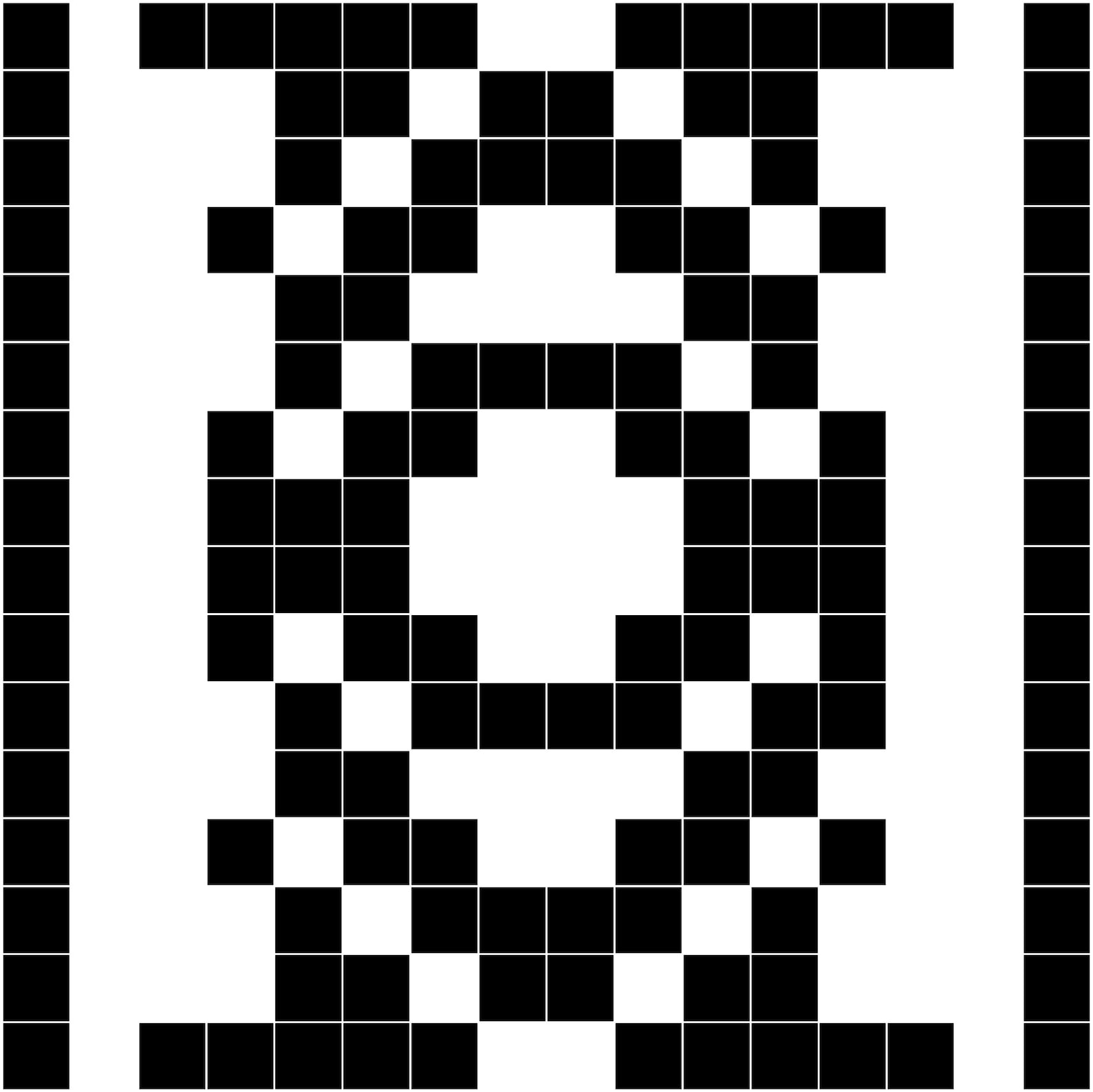 Artistic binary pattern digital print | Etsy