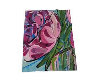 Peony Tea Towel