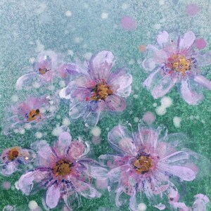 Cartão Cosmos - Flores - Lilás - Malva