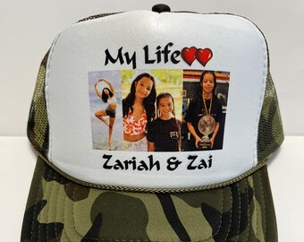 Custom Photo Logo Hats, Personalized Picture Baseball Cap, Add any picture or saying