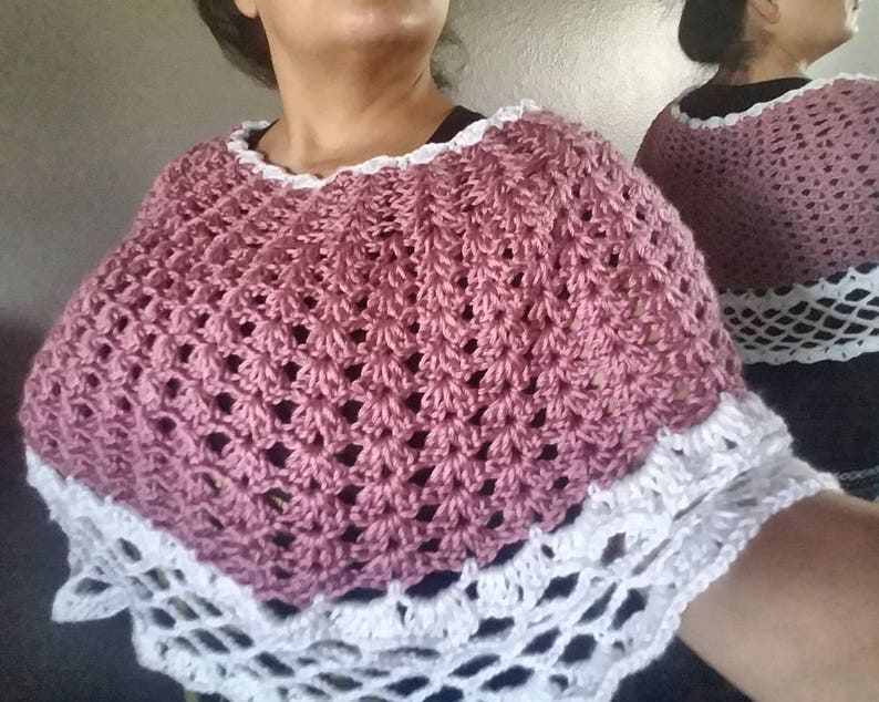 Crochet Poncho/Cape image 2