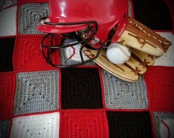 Crochet Baseball, Baby/Lap Blanket