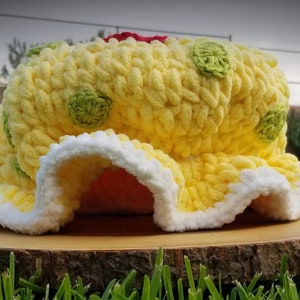 Erdbeere Shortcake und Freunde inspiriert, APPLE DUMPLING Gehäkelter Erwachsenen Eimer Hut, Rave Hut, Halloween Hut
