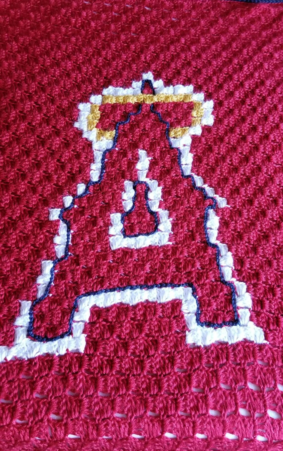 Crochet LA ANGELS Baseball Baby/lap Blanket Etsy