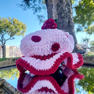 Strawberry Shortcake and friends inspired, STRAWBERRY SHORTCAKE Crochet adult bucket hat, rave hat