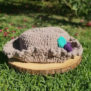 Strawberry Shortcake und Freunde inspiriert, Huckleberry Pie Crochet Eimer Hut für Erwachsene, Rave Hut