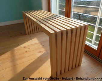 Holzbank, Eiche, PurNature im Sittingwood Design, individualisierbar, Möbel, Sitzbank, Heizkörper, Bank, Massiv, Holz, Handarbeit, Natur