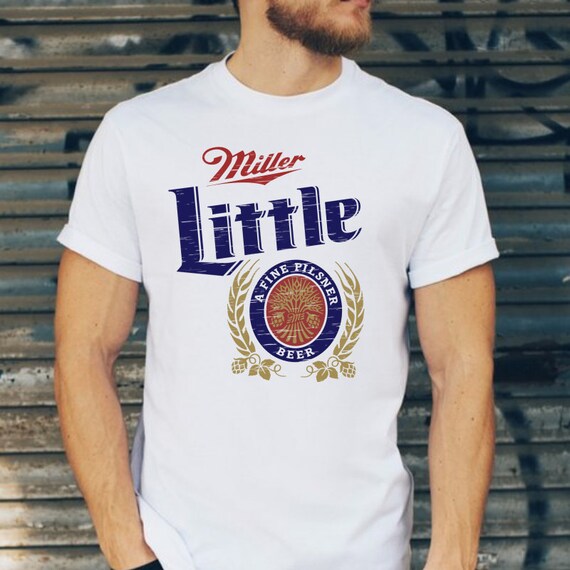 Miller Little funny Beer TShirt Unisex Miller Lite Beer Tee Etsy