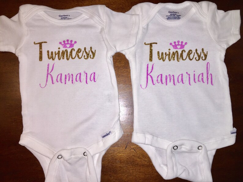 Custom twincess onesie