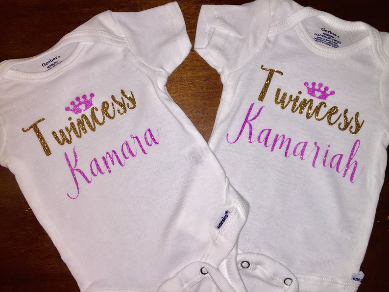 Custom twincess onesie