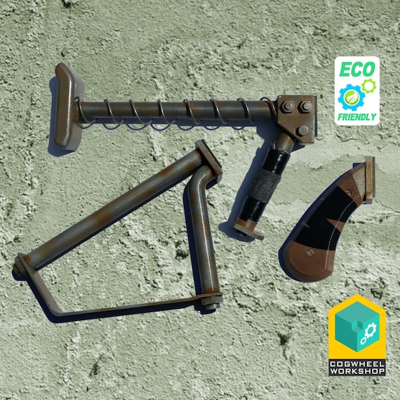 cogmod stock grip for pipe weapons fallout 3d printed etsy